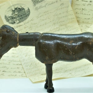 Schoenhut Wooden Donkey Rescue / Painted Eyes / Needs Work