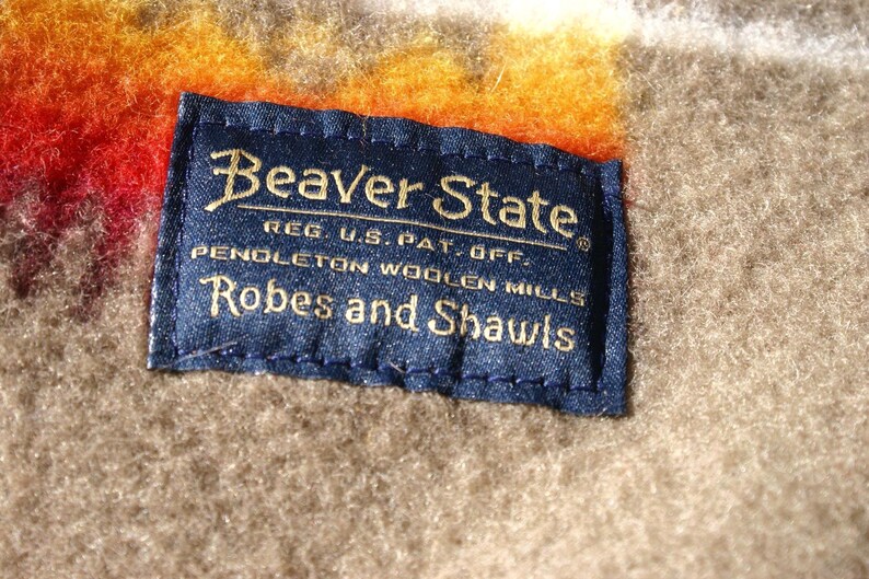 Pendleton Wool Blanket / Chief Joseph Blanket / 1920's /Nez Perce Tribe/ 82% Virgin Wool /44" x 34" image 3