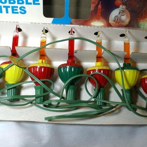 Noma /Vintage Christmas Bubble Lights / Set of 7/ New in Package