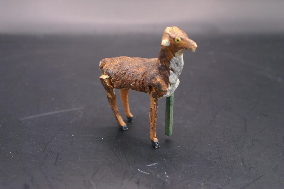 Vintage Stick Leg Lamb ,figurine, Christmas Village Primitive - Etsy