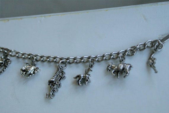 Western Charm Bracelet / 1882 Style w/ Covered Wa… - image 2