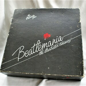 1984 Beatlemania Trivia Game /"The Illustrated Treasury Game" / 24" Game Board, Trivia Cards, Tokens, Dice