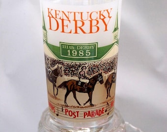 Vintage 1985 Kentucky Derby /Collectible Mint Julep Glass/ Churchill Downs / Louisville, KY