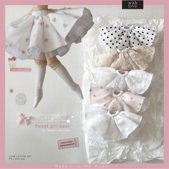SKIRT / dolls outfit for Neo Blythe ,Obitsu24.