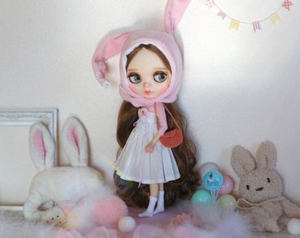 Conjunto de ropa Blythe - Traje de conejita Blythe - Vestido Blythe Domingo de Pascua