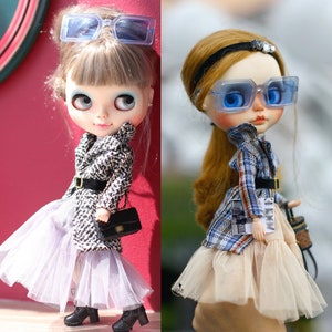 Blythe clothes for blythe 1/6, Ob22, ob24, Licca doll. Set of 4 pcs.