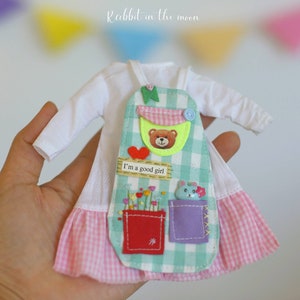 Set of 2 Pcs / Doll clothes for Neo Blythe , Pullip ,Licca dolls.