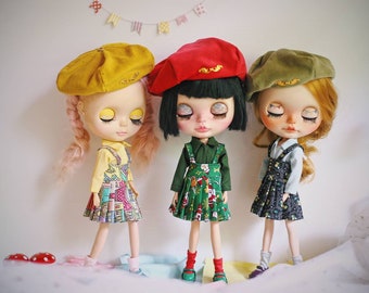 Set of 3 Pcs / Doll clothes for Neo Blythe  dolls.