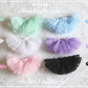Tutu Tulle Skirt.Doll clothes for Neo blythe, Pullip doll.