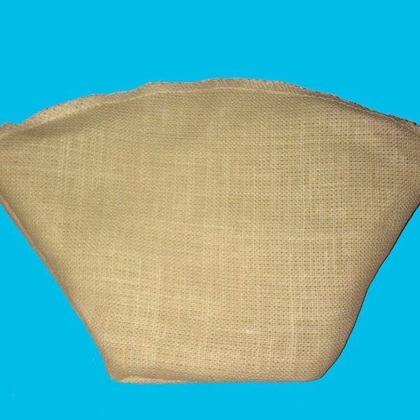 ORGANIC hemp coffee filter - traditional size #4 - fits CHEMEX and similar coffee makers