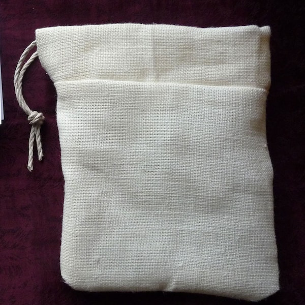 strong, hand made, durable, ORGANIC hemp Bath Sachet