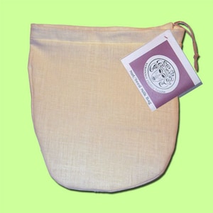 strong, hand made, durable OVAL filtering bag to make your own drinks (juice, nut milk, seed milk, grain milk, wine, beer, tea, kefir)