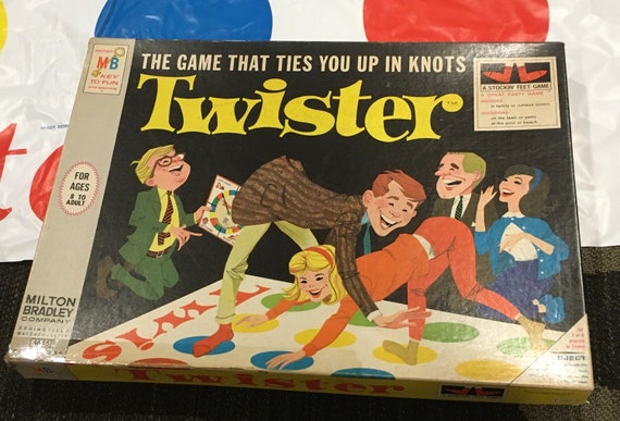 Vintage 1966 Milton Bradley Twister Game, Original Spinner Only