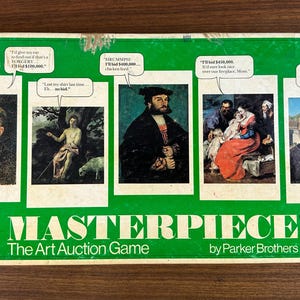 Vintage 1976 Masterpiece the Art Auction Board Game by Parker Brothers - Complete