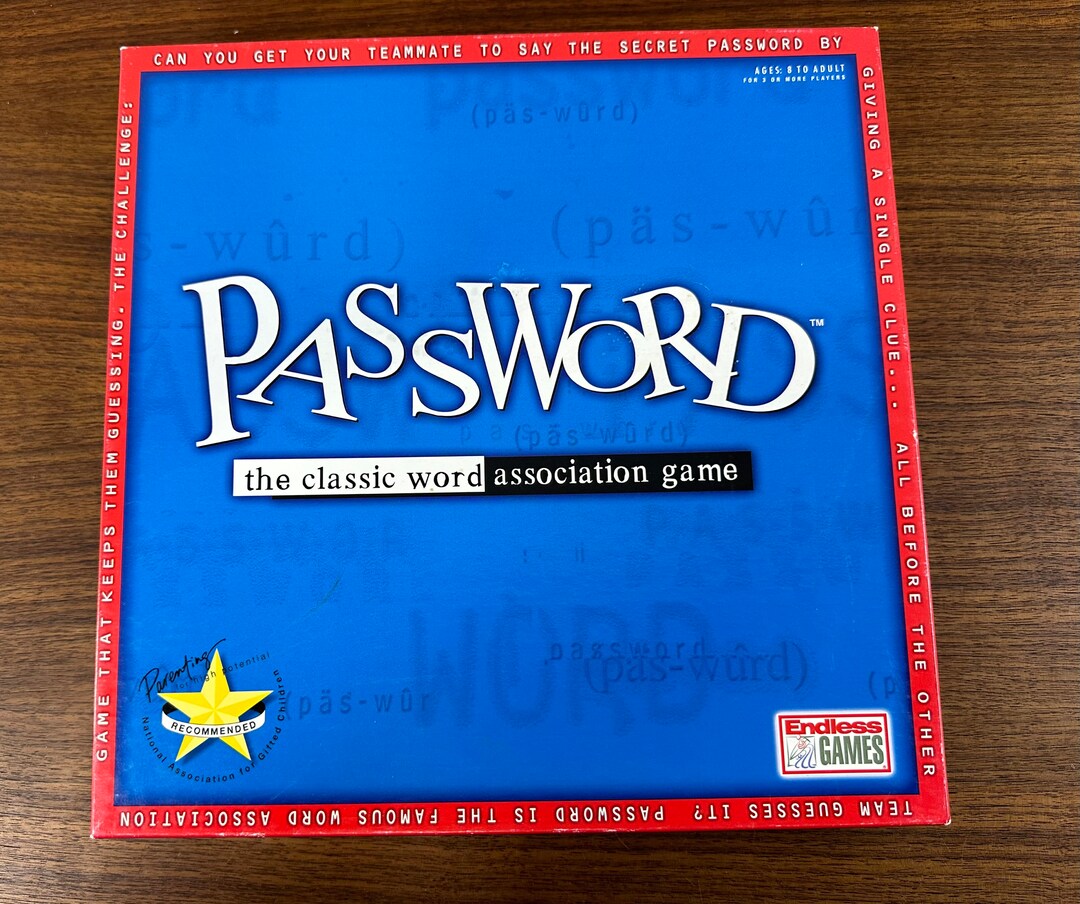  Endless Games Password The Original Word Association