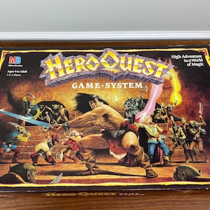 Vintage 1990 HeroQuest by Milton Bradley - Complete Set