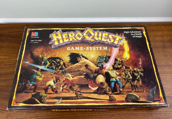 Vintage 1990 Heroquest by Milton Bradley Complete Set 