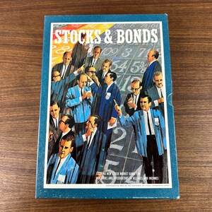 Vintage 1968 Stocks and Bonds a 3M Bookshelf Game - Complete