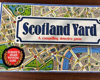 Vintage 1985 Scotland Yard Board Game - Pretty Good Condition