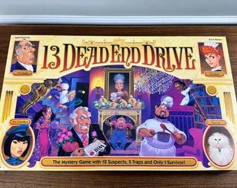 Vintage 13 Dead End Drive Game – 1993 Milton Bradley Mystery