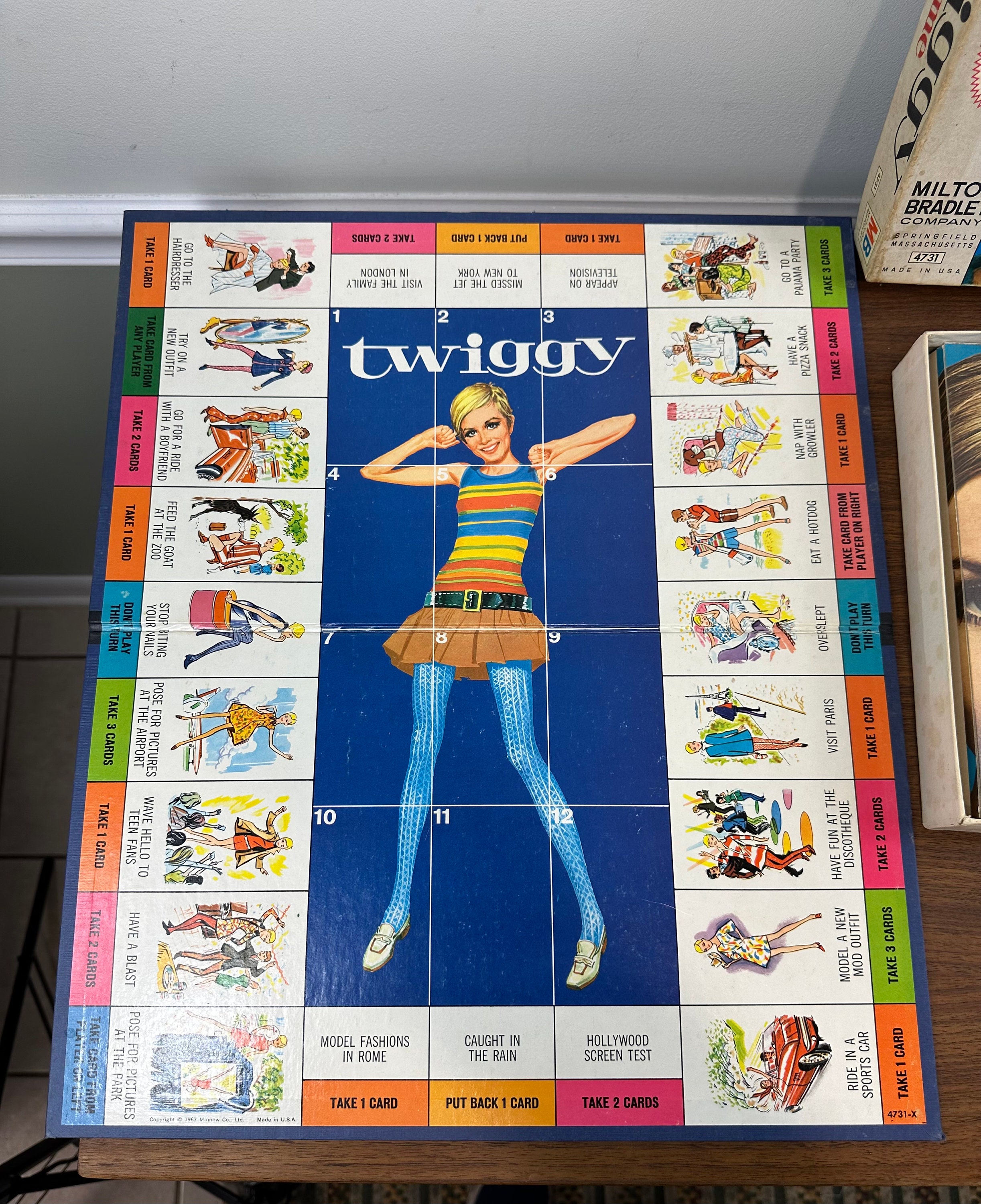 Vintage 1967 Twiggy Board Game - Complete - Some Issues - Etsy