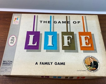 Vintage 1960 Art Linkletter version of The Game of LIFE - Complete - Box Condition Issues