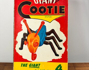 Vintage 1949 GIANT Cootie Game Complete Set Cooties Excellent Condition ...