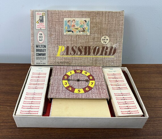 Vintage 1962 Password Game