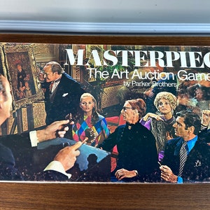 Vintage 1970 Masterpiece the Art Auction Board Game by Parker Brothers - Complete - Never Played