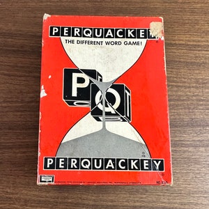 Vintage 1956 Perquackey - by Lakeside Games - Complete