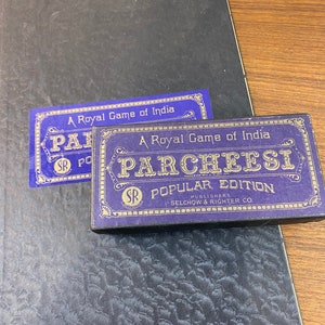 Vintage Parcheesi Board Game: The Royal Game of India, Complete