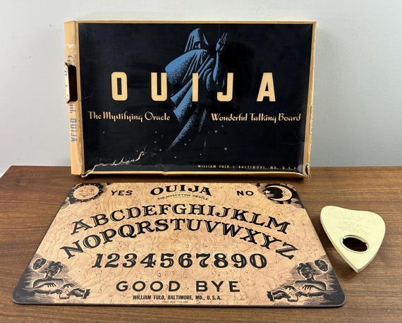 Vintage 1960s Ouija Board - William Fuld, Baltimore, Maryland