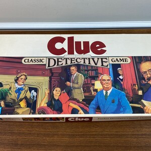 Vintage 1986 Parker Brothers Clue Classic Detective Game "Who - Where - How?" - Complete