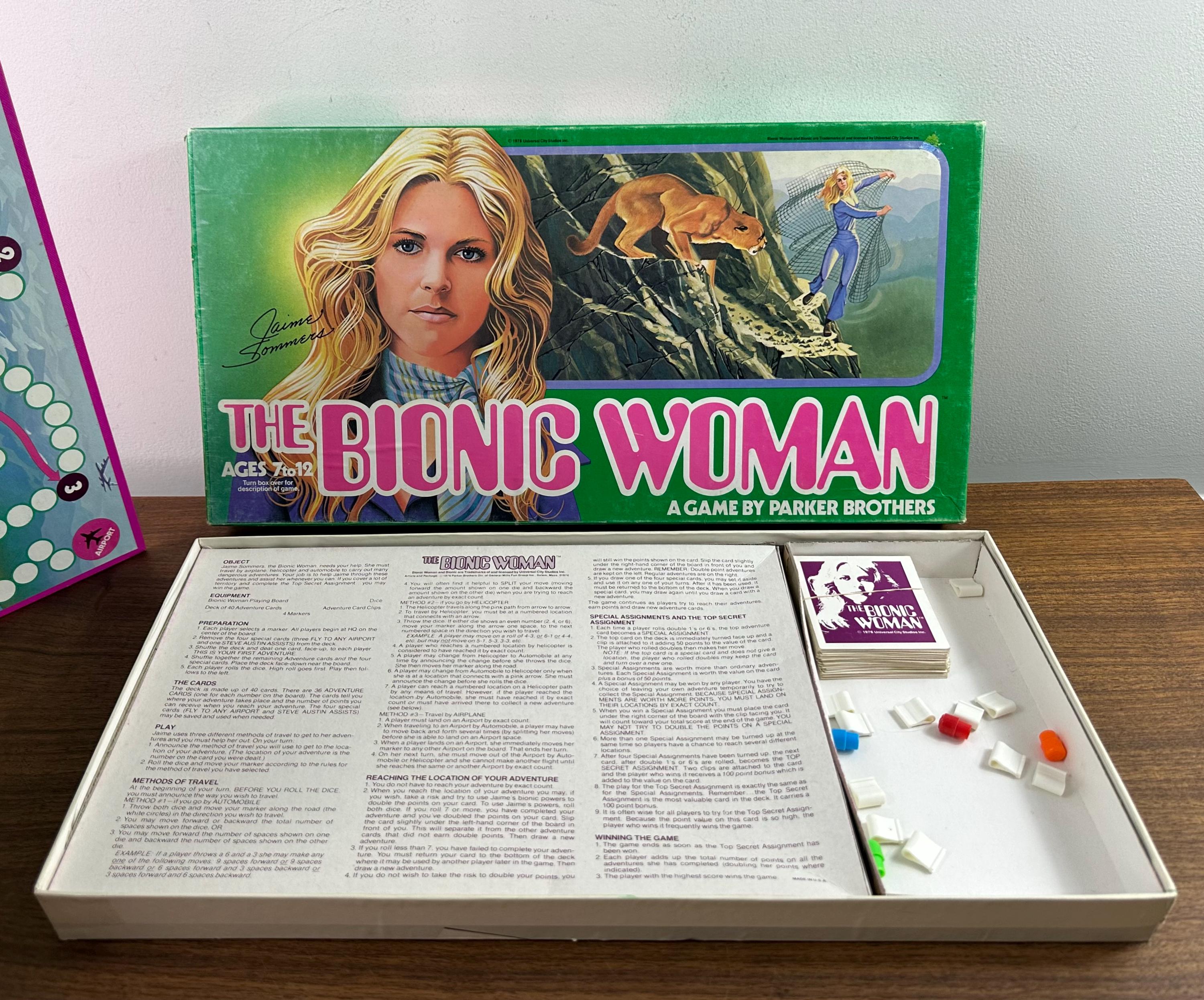 Vintage 1976 Bionic Woman Board Game - Complete - Etsy