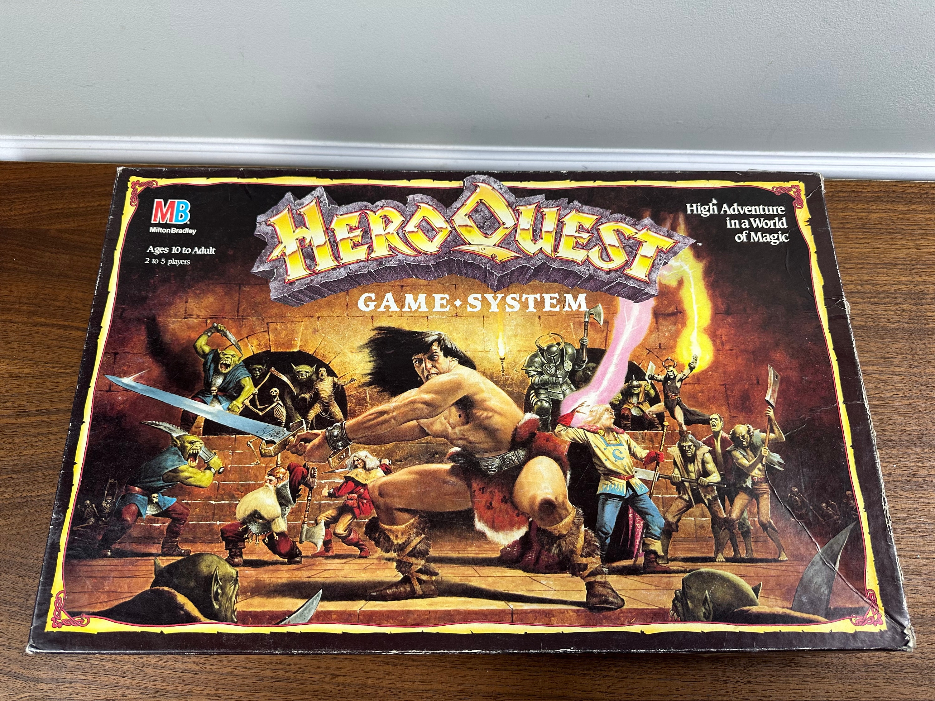 Vintage 1990 HeroQuest by Milton Bradley - Complete Set - Some figures painted