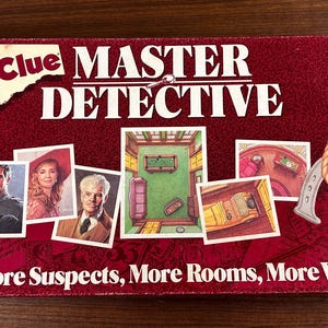 Vintage 1988 Clue - Master Detective by Parker Brothers - Complete - Good Vintage Condition