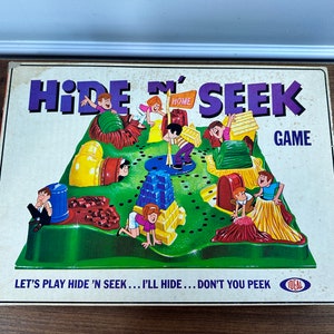 Vintage 1967 Hide N' Seek Board Game by Ideal - Complete - Box