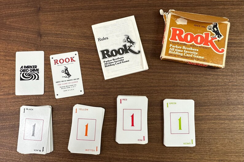 Vintage 1978 Rook Card Game by Parker Brothers - Good Vintage Condition ...