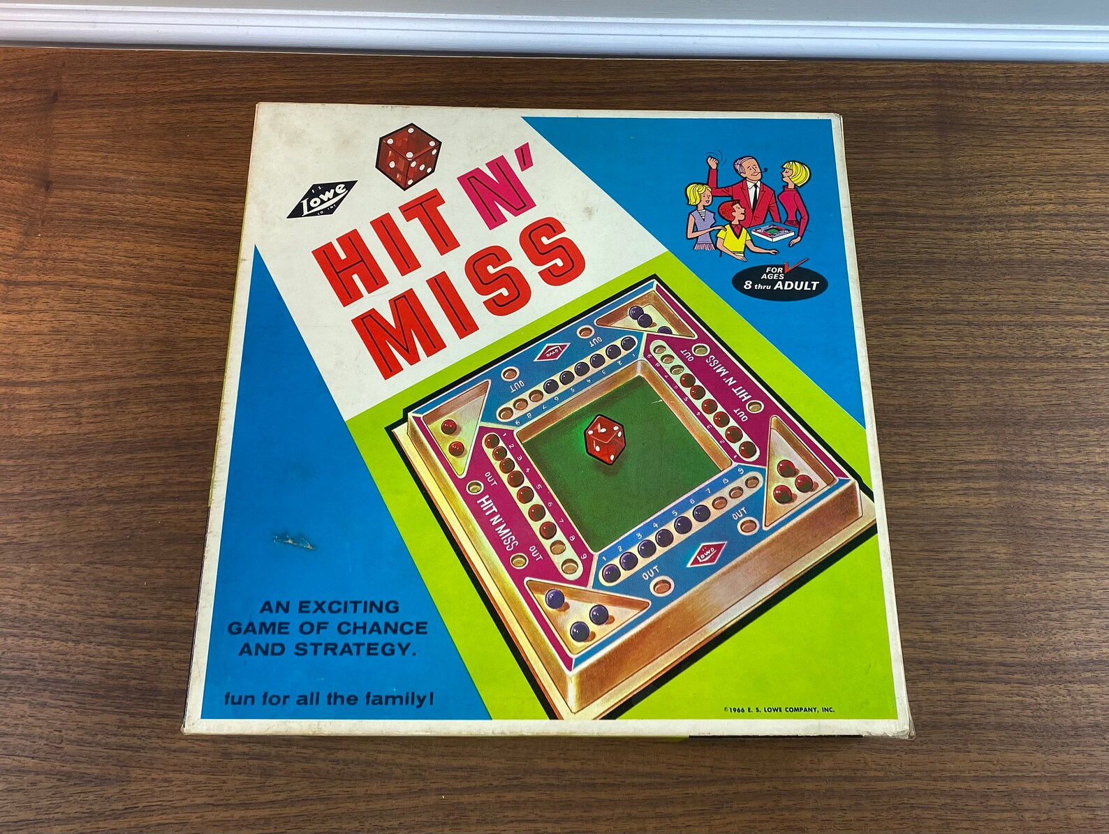 Vintage 1966 Hit N' Miss Marble and Dice Board Game by Etsy