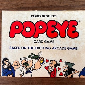 Vintage NOS 1983 Parker Brothers Popeye Card Game - Unopened