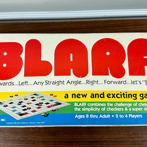 Vintage 1981 BLARF Board Game by Parlor Games, Inc.  - Complete