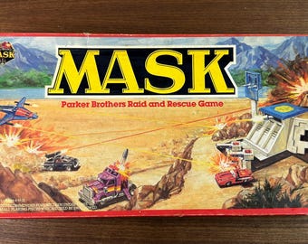 Vintage 1985 MASK Raid and Rescue Board Game by Parker Brothers