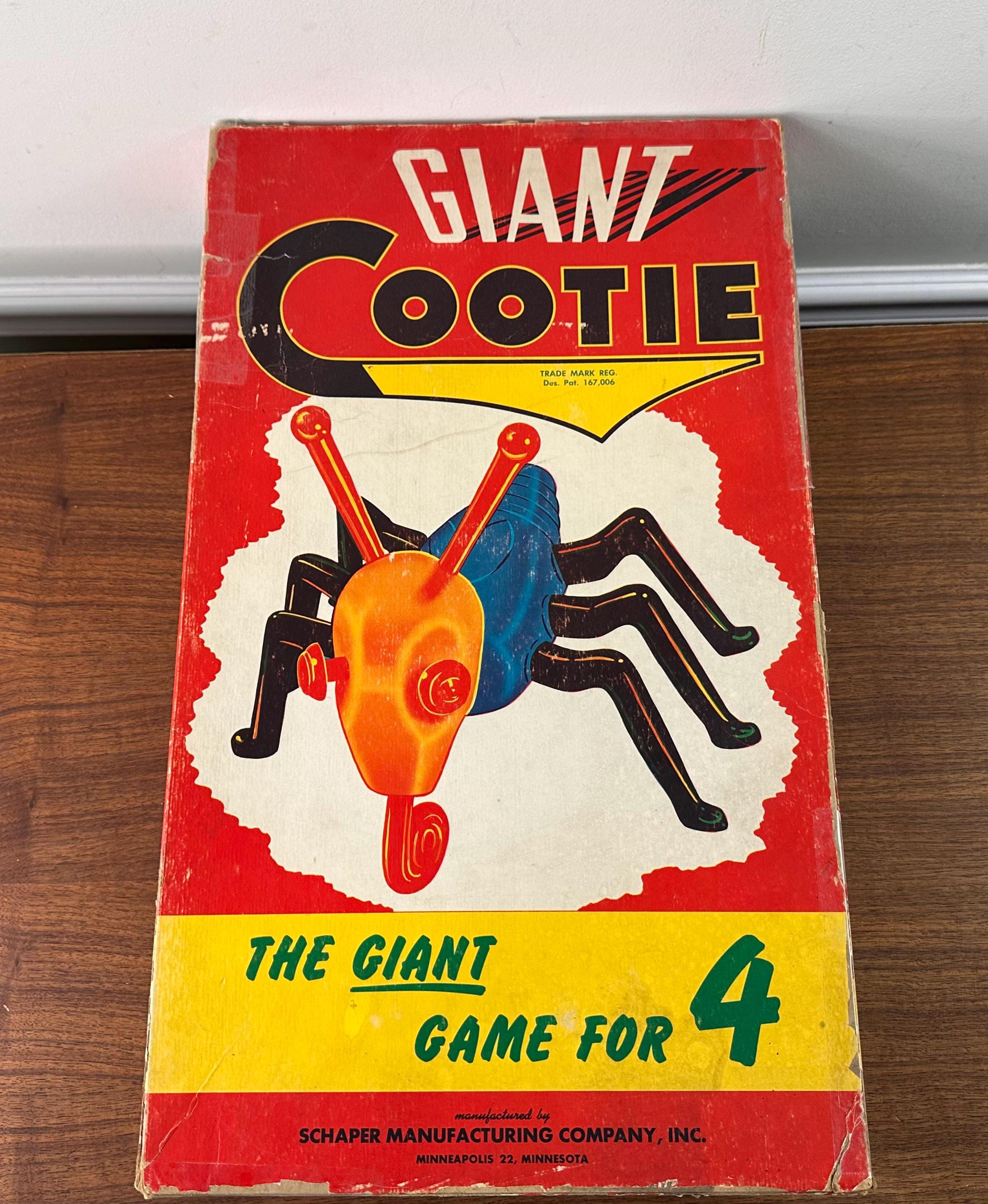 Vintage 1949 GIANT Cootie Game: Complete Set With Dreidel - Etsy