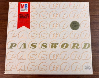 Vintage 1963 Password Fine Edition (Deluxe) by Milton Bradley - Complete