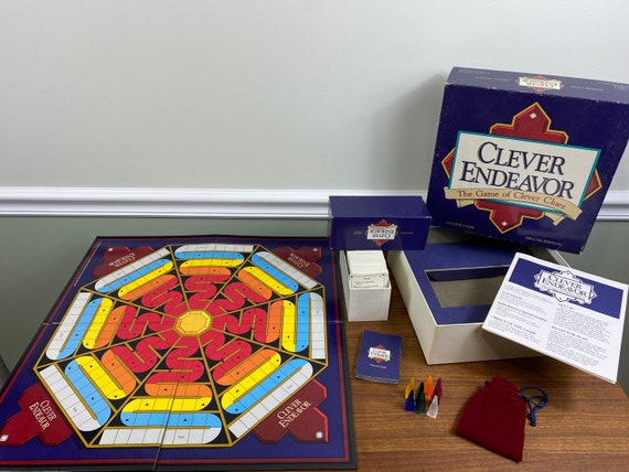 1989 Edition 100% Complete! Vintage "Clever Endeavor" Game by The Games Gang 