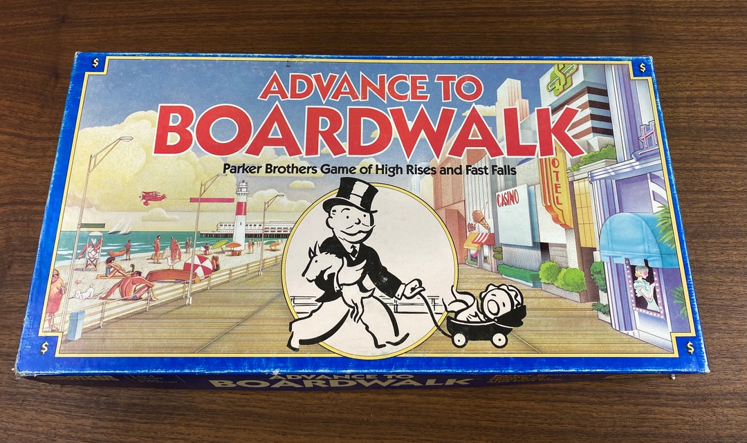 Vintage 1985 Advance to Boardwalk Game by Parker Brothers - Complete - Etsy