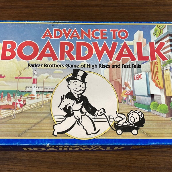 Vintage 1985 Advance to Boardwalk Game by Parker Brothers - Complete