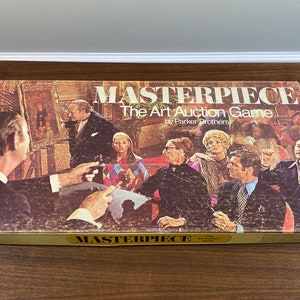 Vintage 1970 Masterpiece the Art Auction Board Game by Parker Brothers - Complete