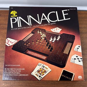 Vintage 1979 Pinnacle Board Game: Complete, Sealed Cards