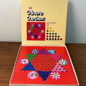 Vintage 1974 Whitman Chinese Checkers #4717 Complete